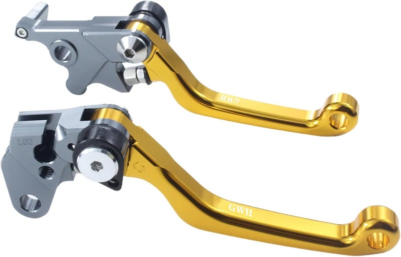 Adsspro Motorcycle Brake Clutch Lever Handle CNC Aluminum for RMX250S 1996 1997 1998 Dirt Pit Bike（Gold - Image 1